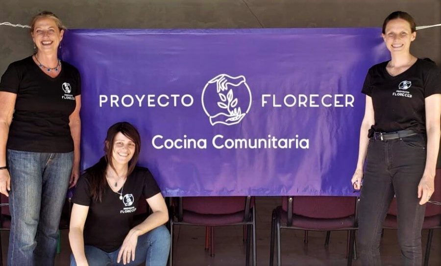 Three women founders of Proyecto Florecer in Medellin Colombia
