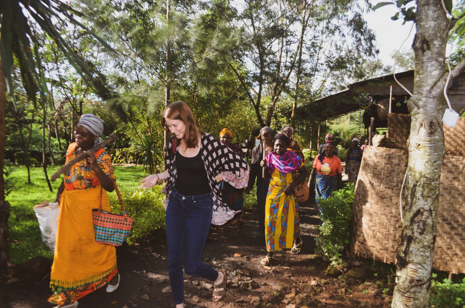 Alicia Erickson, author at Wanderful, leaving a weaving cooperative meeting with members of Red Rocks in Rwanda