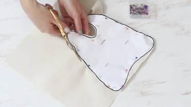 Cutting out fabric