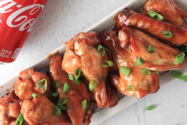 Finished Coca-Cola chicken wings