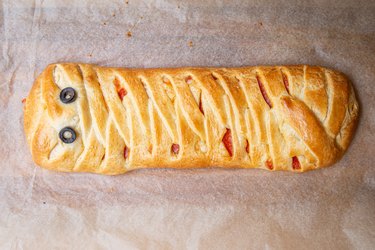 Crescent Roll Pizza Mummy Recipe