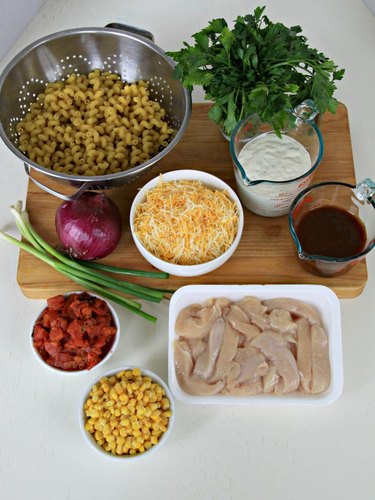ingredients for bbq ranch chicken casserole