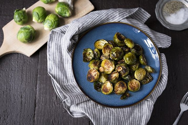 Hearty roasted brussels sprouts