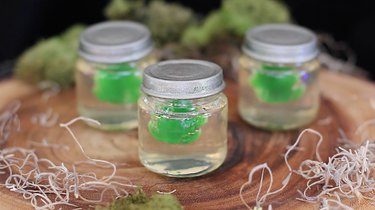 Frogs in formaldehyde Jello shots
