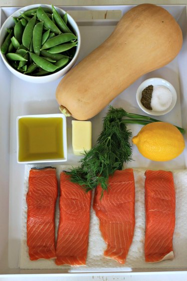ingredients for salmon dish