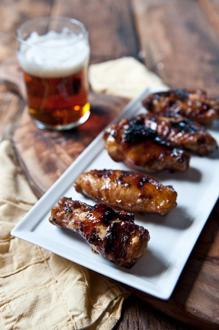Honey stout chicken wings